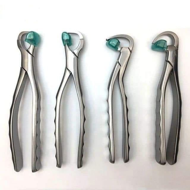 Tooth extracting forceps 4 pieces set